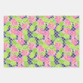 Feuille De Papier Cadeau Ananas et citrons de la plage de Palm (Devant 3)