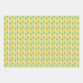 Feuille De Papier Cadeau Ananas rétro (Devant 2)
