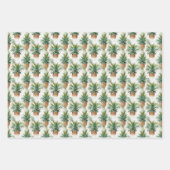 Feuille De Papier Cadeau Ananas Tropical (Devant 3)