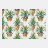 Feuille De Papier Cadeau Ananas Tropical (Devant)