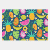 Feuille De Papier Cadeau Ananas tropical Banana (Devant 3)