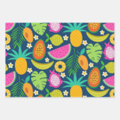 Feuille De Papier Cadeau Ananas tropical Banana (Devant 2)