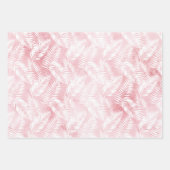 Feuille De Papier Cadeau Ananas Tropical Blanc Rose (Devant 2)