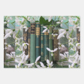 Feuille De Papier Cadeau Ancien livre épines et fleurs (Devant)