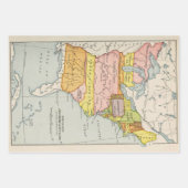 Feuille De Papier Cadeau Anciennes cartes américaines : Révolution, Guerre (Devant)