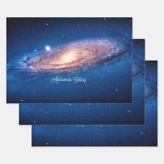 Feuille De Papier Cadeau Andromeda Galaxy (Lot)