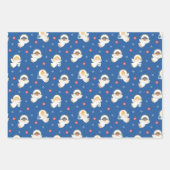 Feuille De Papier Cadeau Ange de Noël (Devant)