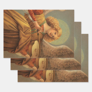 Feuille De Papier Cadeau Ange jouant du violon de la Renaissance Melozzo da