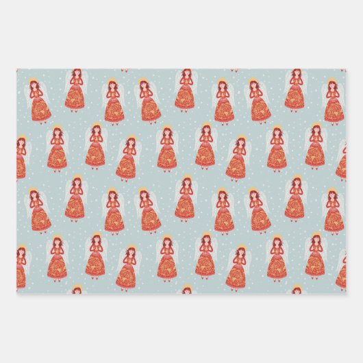 Feuille De Papier Cadeau Angel (Devant)