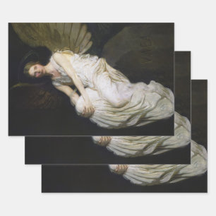 Feuille De Papier Cadeau Angel vintage lourd Angles de découpage