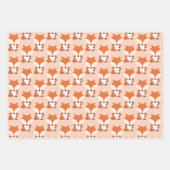 Feuille De Papier Cadeau Animal Motif Fox (Devant 2)