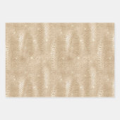 Feuille De Papier Cadeau Animal Print Gold Glitter  (Devant 2)