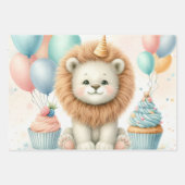 Feuille De Papier Cadeau Animals birthday (Devant 3)
