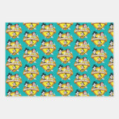 Feuille De Papier Cadeau Animaniacs | Warner Brothers & Sister WB Shield (Devant 2)