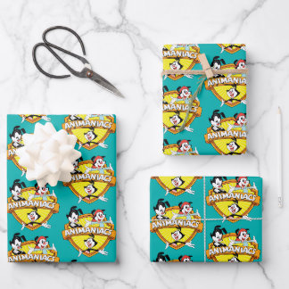 Feuille De Papier Cadeau Animaniacs | Warner Brothers & Sister WB Shield