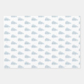 Feuille De Papier Cadeau Animaux artistiques, Animaux d'hiver (Devant)