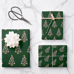 Feuille De Papier Cadeau Animaux de baseball arbre de Noël
