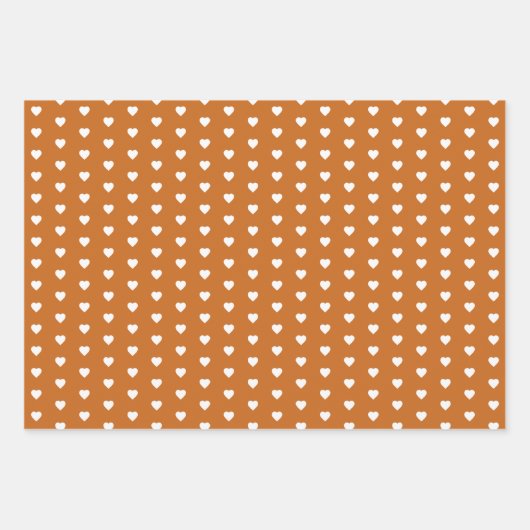 Feuille De Papier Cadeau Animaux de forêt avec Motif cardiaque (Devant 2)