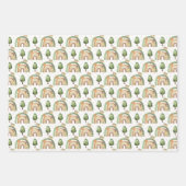 Feuille De Papier Cadeau Animaux des bois (Devant)