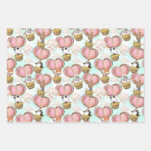 Feuille De Papier Cadeau Animaux mignons de la Saint-Valentin (Devant)