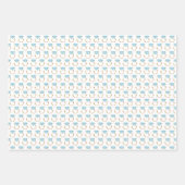 Feuille De Papier Cadeau Anneaux Fiançailles diamant (Devant 3)