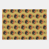 Feuille De Papier Cadeau Année du design du dragon (Devant 3)