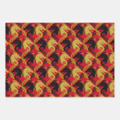 Feuille De Papier Cadeau Année du design du dragon (Devant 3)