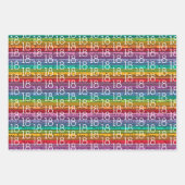 Feuille De Papier Cadeau Anniversaire 18 ans (Devant)