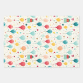 Feuille De Papier Cadeau Anniversaire coloré (Devant 2)