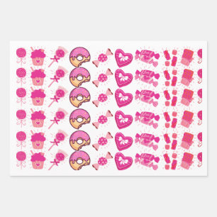 Feuille De Papier Cadeau Anniversaire coloré de Candyland