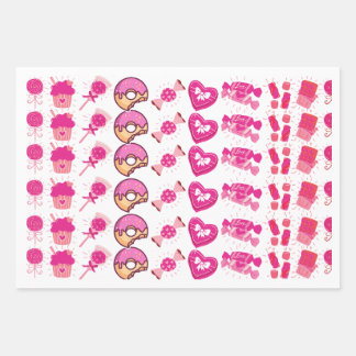 Feuille De Papier Cadeau Anniversaire coloré de Candyland