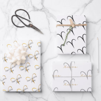 Feuille De Papier Cadeau Anniversaire de Aries