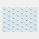 Feuille De Papier Cadeau Anniversaire de bébé éléphant (Devant)
