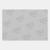 Feuille De Papier Cadeau Anniversaire de Black Happy (Devant 3)