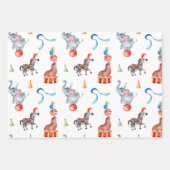 Feuille De Papier Cadeau Anniversaire de enfant du Carnaval (Devant)