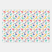 Feuille De Papier Cadeau Anniversaire de enfant Motif Cute Dinosaur (Devant 2)