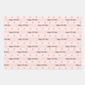 Feuille De Papier Cadeau Anniversaire de Kawaii Ghost Pink Halloween (Devant 2)