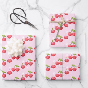Feuille De Papier Cadeau Anniversaire de la cerise cutest