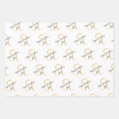 Feuille De Papier Cadeau Anniversaire de Leo (Devant 2)