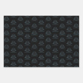 Feuille De Papier Cadeau Anniversaire de Libra Zodiac (Devant 3)