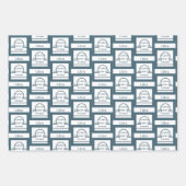 Feuille De Papier Cadeau Anniversaire de Libra Zodiac (Devant 2)