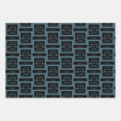 Feuille De Papier Cadeau Anniversaire de Libra Zodiac (Devant)