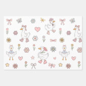 Feuille De Papier Cadeau Anniversaire de l'oie sotte (Devant 2)