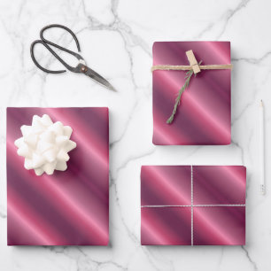Feuille De Papier Cadeau Anniversaire de Noël Mariage Fête Bordeaux Brillan