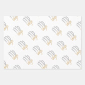 Feuille De Papier Cadeau Anniversaire de Virgo (Devant)