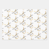 Feuille De Papier Cadeau Anniversaire du Taurus (Devant)