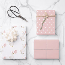Anniversaire enfant Minimaliste Rose Oie Drôle