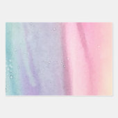 Feuille De Papier Cadeau Anniversaire rose moderne (Devant 2)