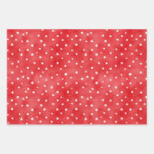 Feuille De Papier Cadeau Anniversaire Rouge Chic (Devant 2)