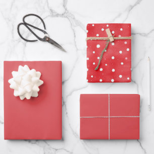 Feuille De Papier Cadeau Anniversaire Rouge Chic